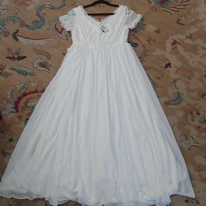 SPECIAL OCCASION IVORY SEQUIN LACE & CHIFFON FORMA